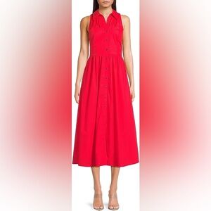 Hutch Vivian Shirtless Poppy Red Sundress in XS, NWT!